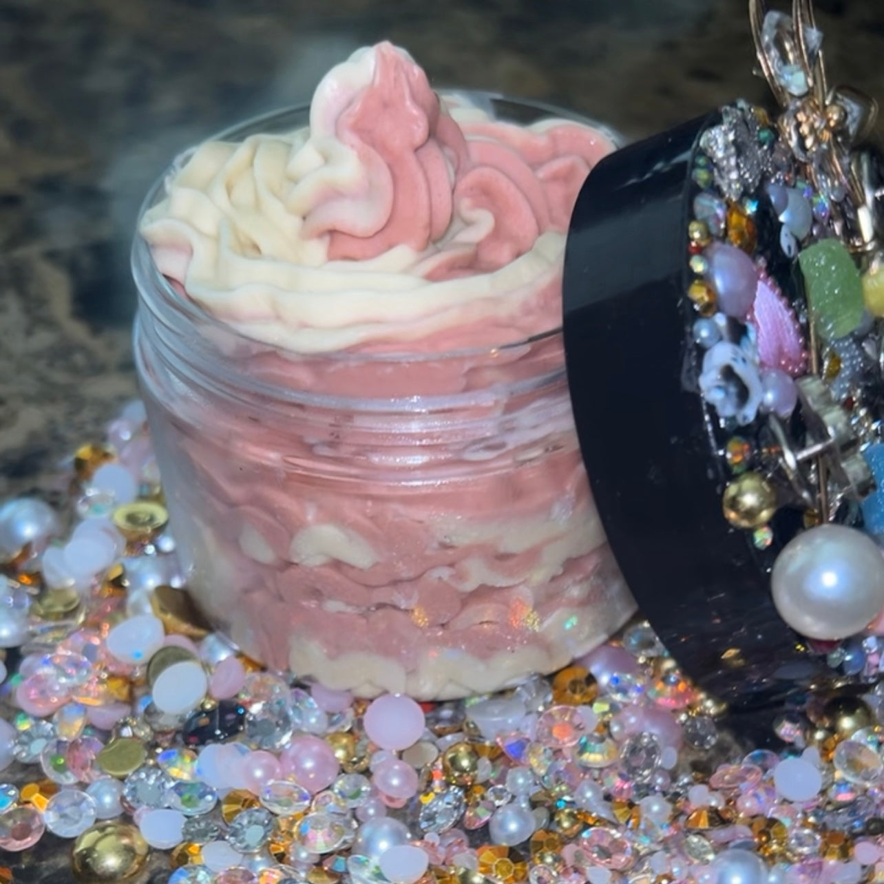 Glitter strawberry cheesecake body butter