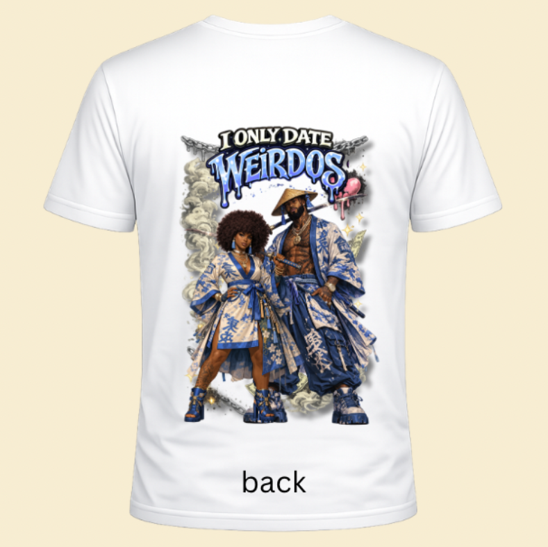 Only date weirdos samurai blue