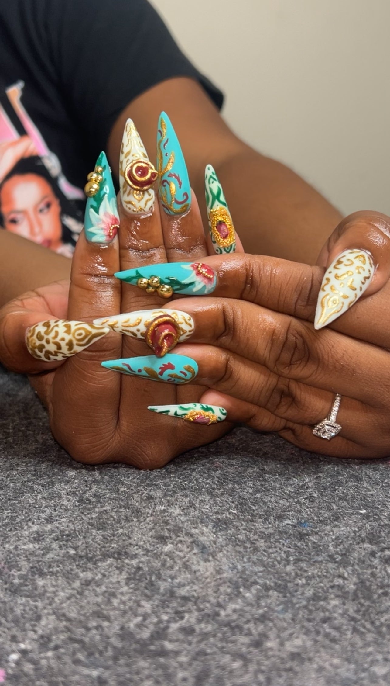 Luxury flower bling & encapsulation sets