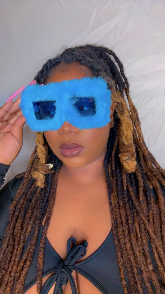 Blue fur shades