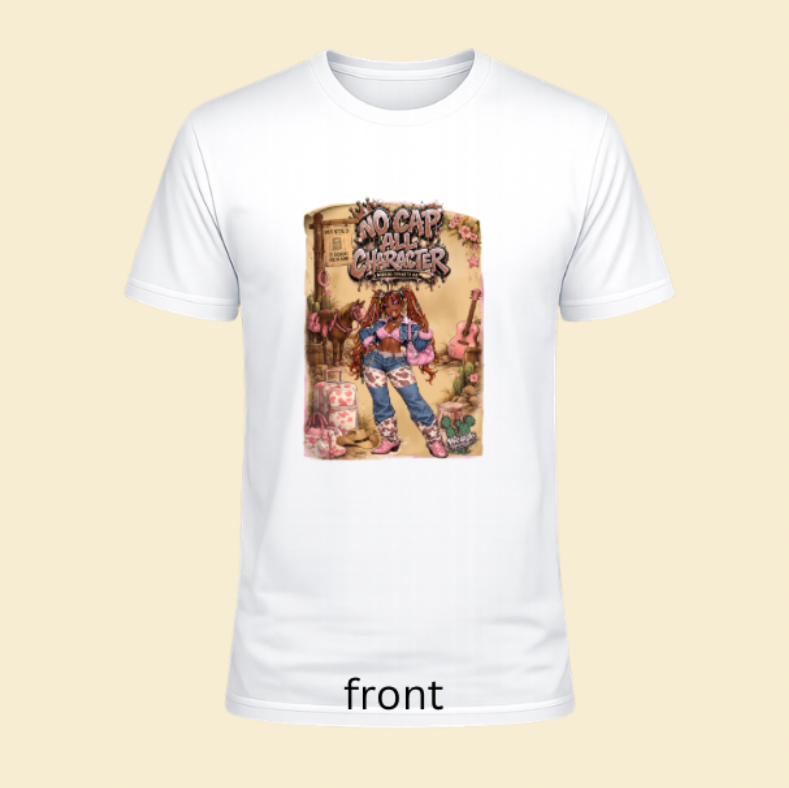 No cap all character country girl Tshirt