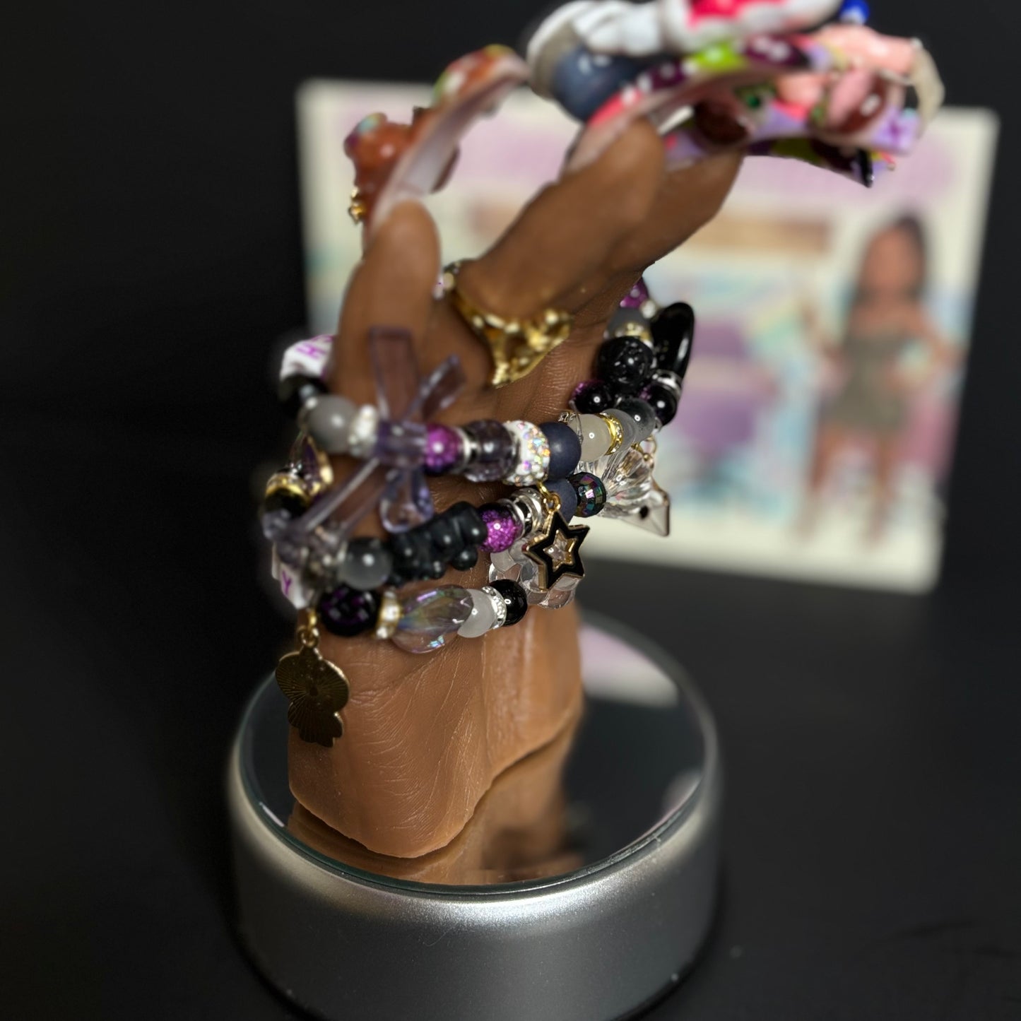 Not today black boutique bracelet set