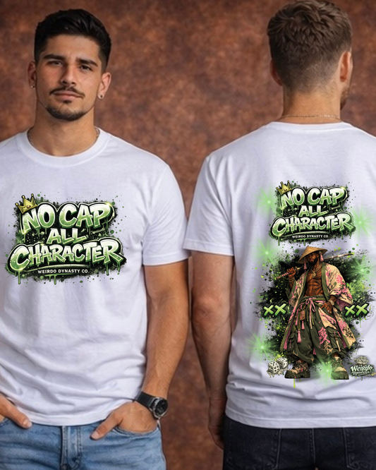 No cap all character samurai Tshirt