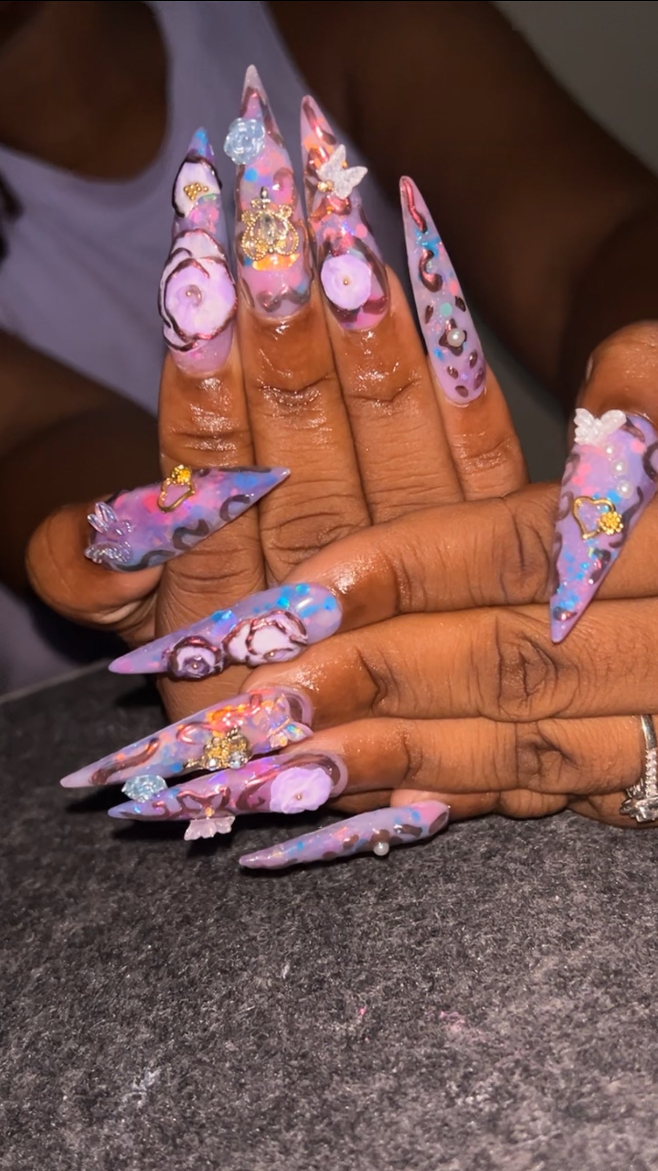 Luxury flower bling & encapsulation sets