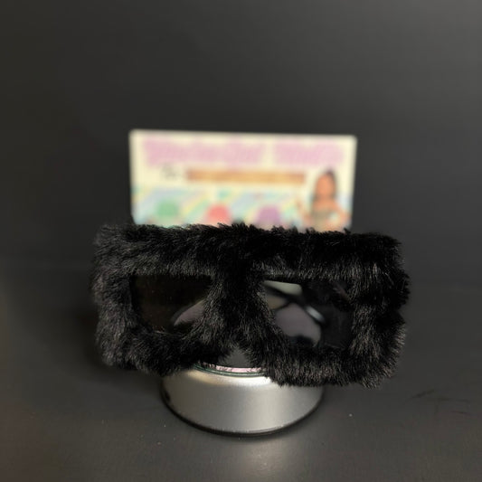 Black fur shades