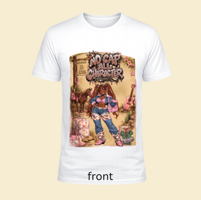 No cap all character country girl Tshirt