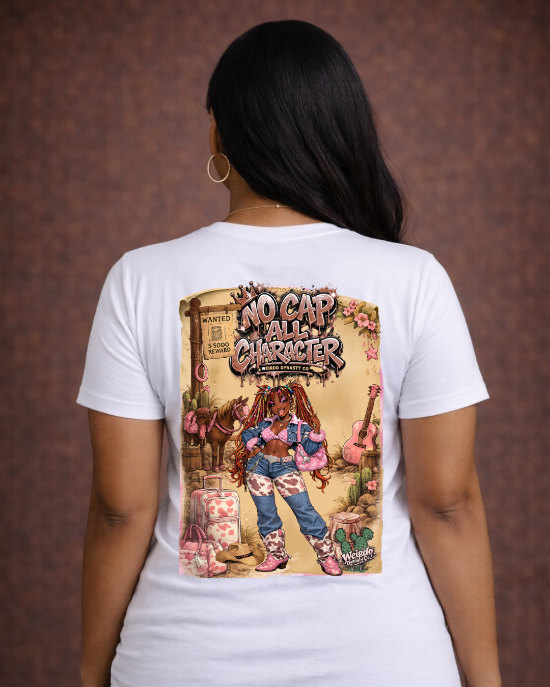 No cap all character country girl Tshirt
