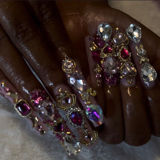 Bling nails/ rhinestone nails