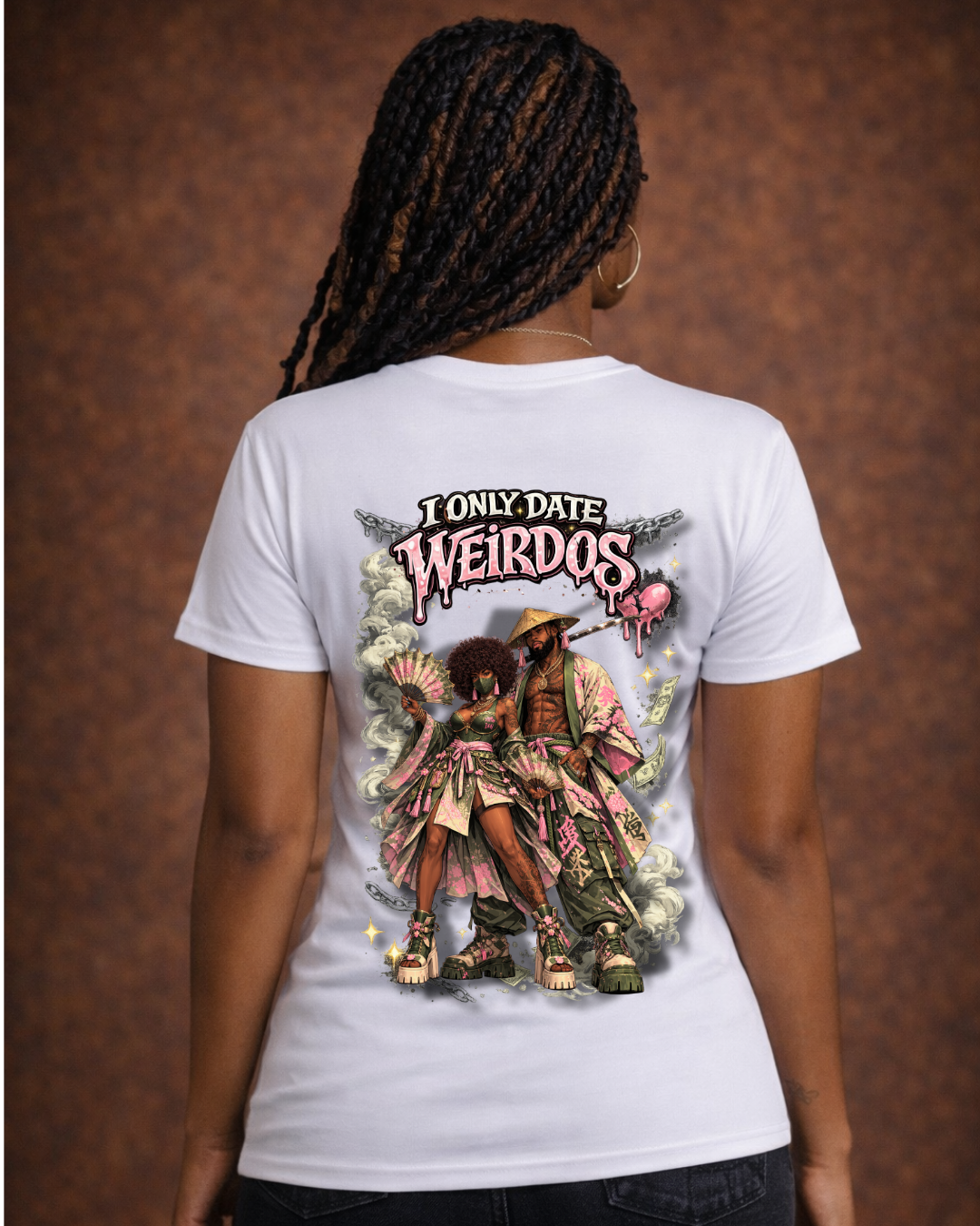 I only date weirdos samurai Tshirt