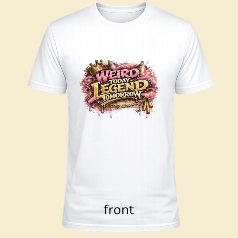 Weird today legend tomorrow pink fan girl tshirt