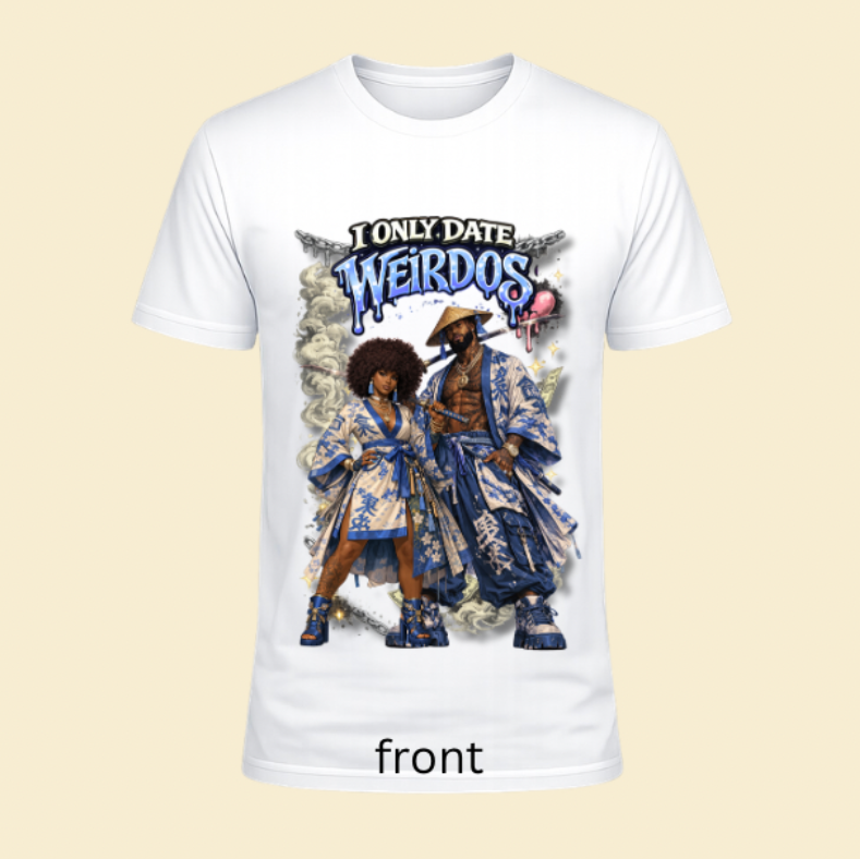 Only date weirdos samurai blue