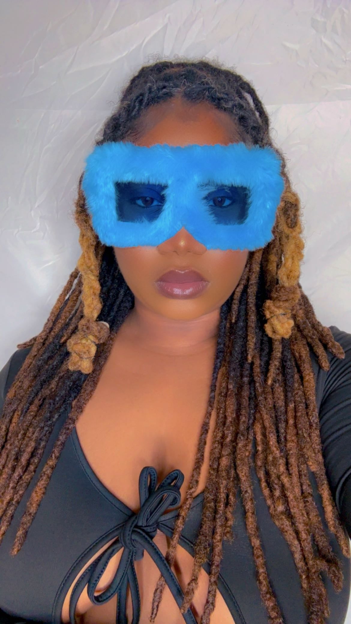 Blue fur shades