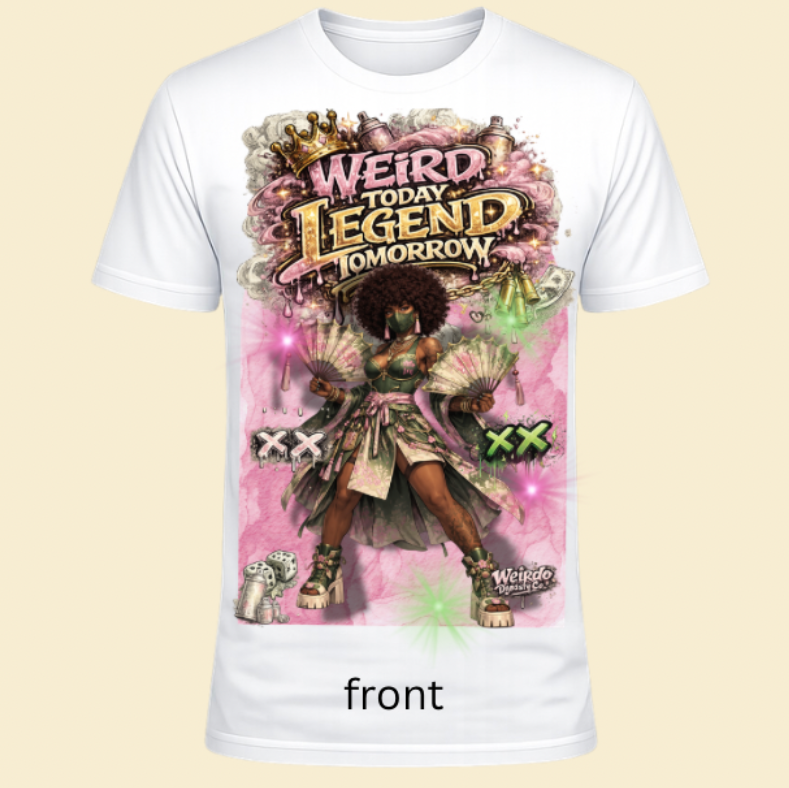 Weird today legend tomorrow pink fan girl tshirt