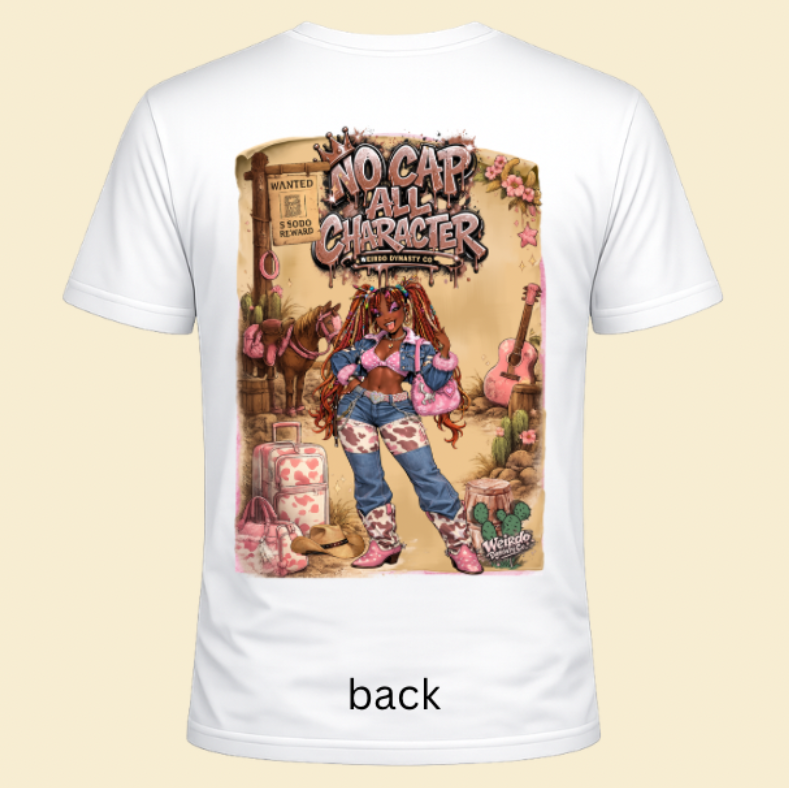 No cap all character country girl Tshirt