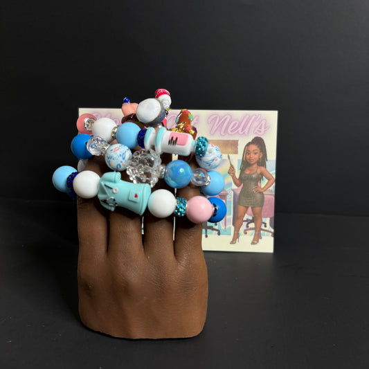 Blue doctors boutique bracelet set