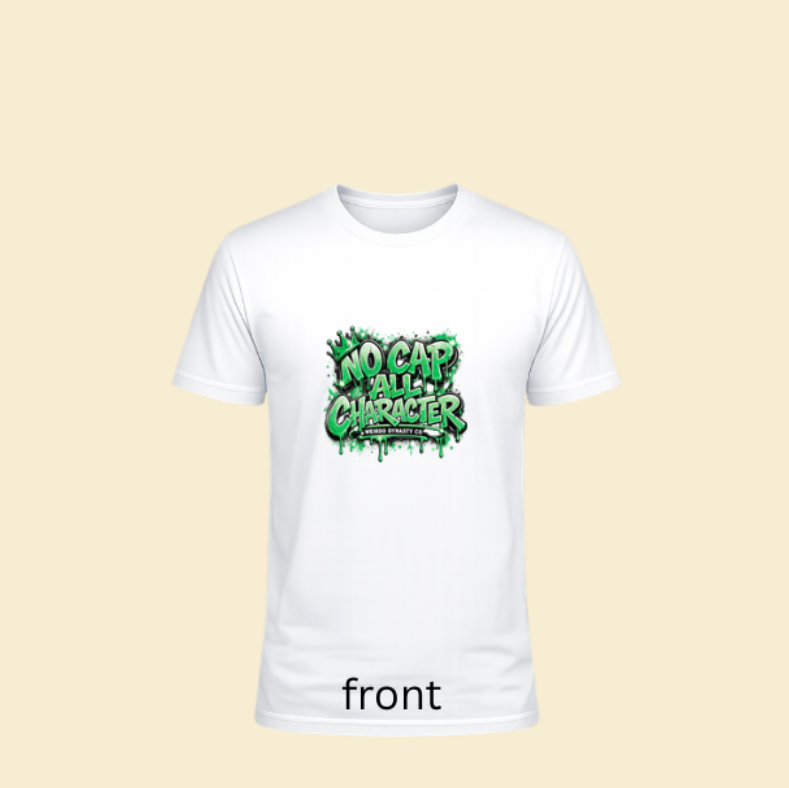 No Cap, All Character Tee