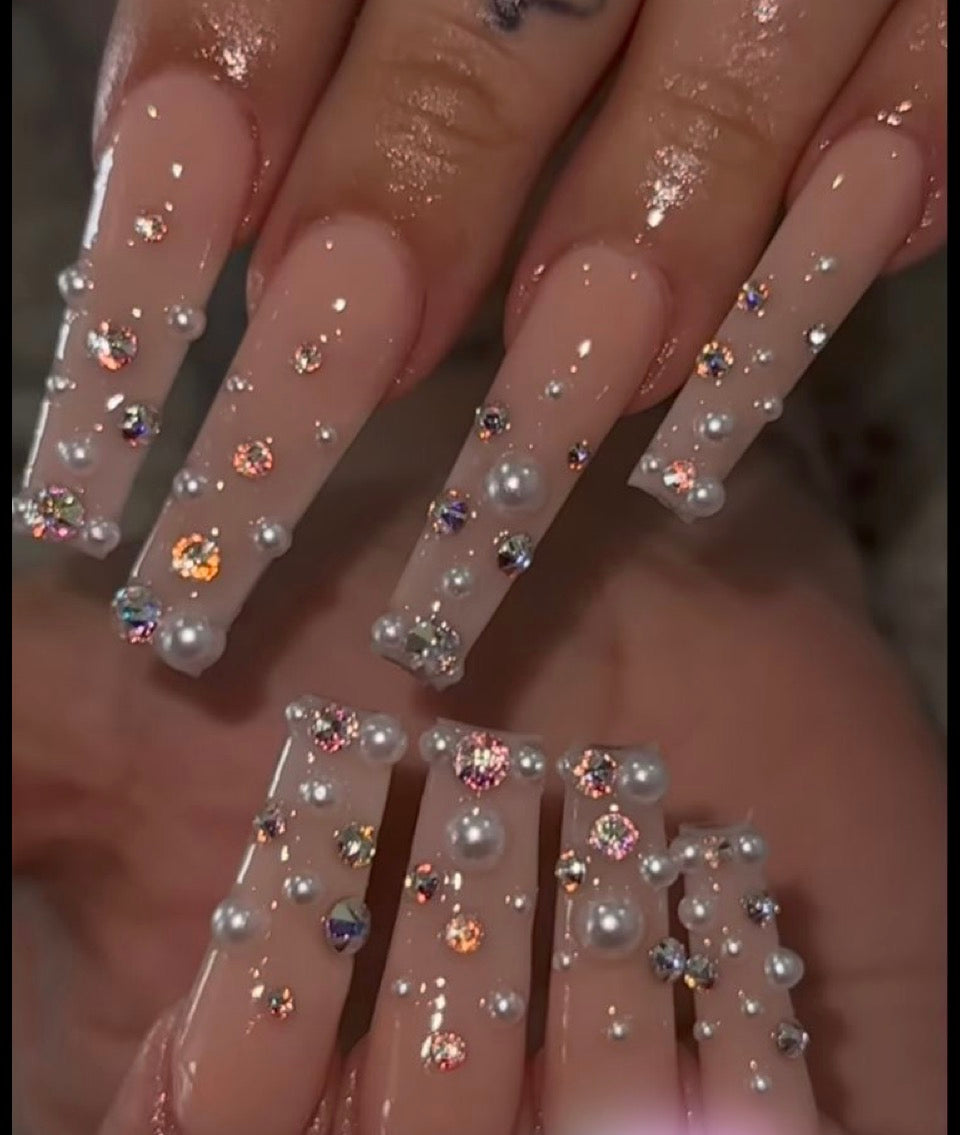 Bling nails/ rhinestone nails