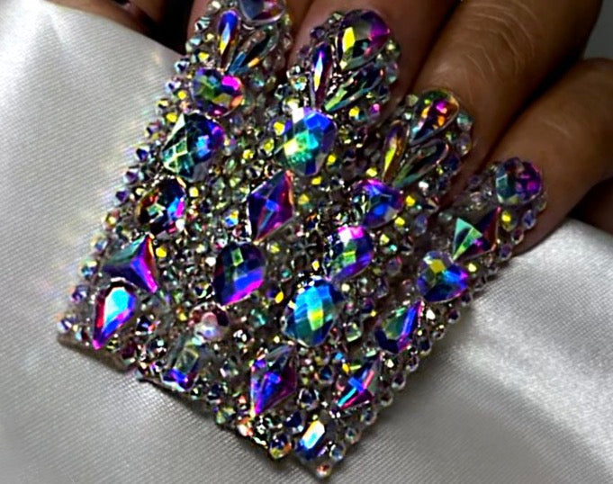 Bling nails/ rhinestone nails